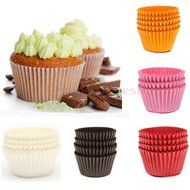 500pcs/Mini Standart Baking Cup for Cupcake and Muffin Baking paper Cup Trays for Wedding Party Birthday Decoration-Pink... N2