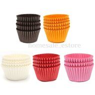 500pcs/Mini Standart Baking Cup for Cupcake and Muffin Baking paper Cup Trays for Wedding Party Birthday Decoration-Pink... N4