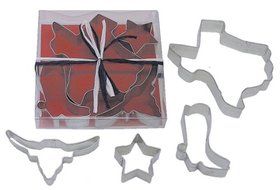R &amp; M Texas State 4 Piece Cookie Cutter Set