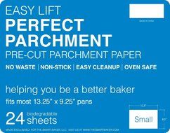 The Smart Baker Large 11 inches x 17 inches Perfect Parchment - Pre-Cut Parchment Paper Baking Sheets