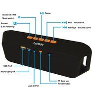 HOFi Bluetooth Speaker - Surround Sound Wireless Speaker with Built-in Hands Free Mic- Works for Iphone, Ipad,... N4