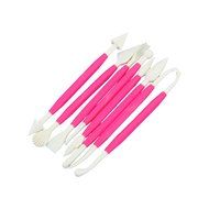 Fu Store 4 Sets (11pcs) Yellow Cake Decration Tool Set Sugarcraft Icing Cake Smoother Fondant Cutter Embosser... N7