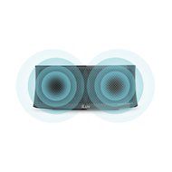 iLuv WAVECASTBK Wavecast Portable Stereo Bluetooth Speaker (Black) N4