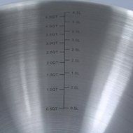 BrightSpring Mixing Bowls - 3-piece Stainless Steel Set - Rubber Bottom, Measurements, Handle &amp; Spout - Recipe... N5