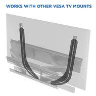 Mount Factory - Universal Soundbar Mount Bracket - Sound Bar Speaker for Above or Below TV N4