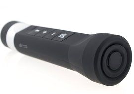BPULS Waterproof Portable Bluetooth Speaker Rechargeable LED Flashlight Torch MP3 Player FM Radio with Bicycle... N2