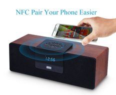 August SE50 Bluetooth BoomBox Speaker with FM Radio for iPhone, Samsung Galaxy, Nokia, HTC, Blackberry, Google... N7