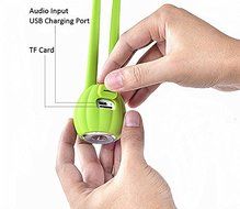 Smileto Portable Mini Outdoor Silicone Waterproof Wireless Bluetooth Speaker With Plug-in Card USB Charging Cable... N5