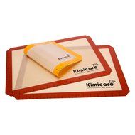 Silicone Baking Mat (Set of 3) with Measurements - 2 Standard Half Sheets, 1 Small Quarter Sheet - Non Stick Heat... N2