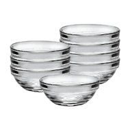 Duralex Made In France Lys Stackable 8 Piece Glass Bowl Set, 2 oz, Clear