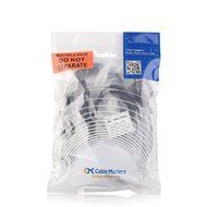 Cable Matters 2-Pack Heavy Duty Computer Monitor Power Cord in 10 Feet (NEMA 5&ndash;15P to IEC C13) N16