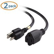 Cable Matters 2-Pack Heavy Duty Computer Monitor Power Cord in 10 Feet (NEMA 5&ndash;15P to IEC C13) N17