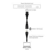 Cable Matters 2-Pack Heavy Duty Computer Monitor Power Cord in 10 Feet (NEMA 5&ndash;15P to IEC C13) N58