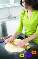 Joseph Joseph 20085 Adjustable Rolling Pin Removable Rings Beech Wood Classic for Baking Dough Pizza Pie Cookies... N2