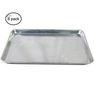Tiger Chef Full Size Aluminum Sheet Pan - Commercial Bakery Equipment Cake Pans - NSF Approved 1 Dozen (12, 18... N6