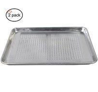 Tiger Chef Full Size Aluminum Sheet Pan - Commercial Bakery Equipment Cake Pans - NSF Approved 1 Dozen (12, 18... N8
