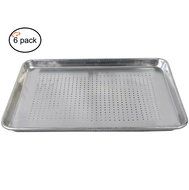 Tiger Chef Full Size Aluminum Sheet Pan - Commercial Bakery Equipment Cake Pans - NSF Approved 1 Dozen (12, 18... N11
