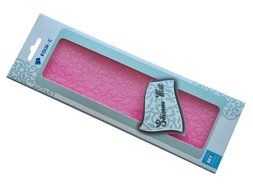 FOUR-C Lace Silicone Mat Border Decorating for Cake Color Pink N3