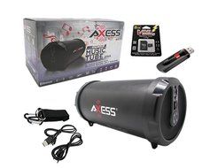 Black Color Bluetooth Rechargeable Tailgate Cylinder Indoor Outdoor Speaker With USB SD Aux FM Radio + 1- Vivo...