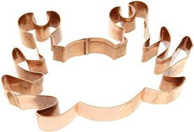 Old River Road Crab Shape Cookie Cutter, Copper