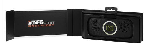 Monster SuperStar BackFloat High Definition Bluetooth Waterproof Floating Speaker - Black and Light Blue N20