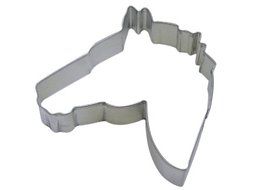 R&amp;M Cookie Cutter, 4.5-Inch, Horse Head, Tinplated Steel