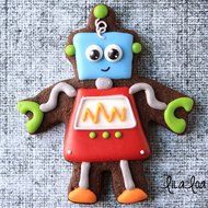 Ann Clark Robot Cookie Cutter - 3.75 Inches - Tin Plated Steel N2