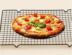 INTBUYING 10-by-16-inch Nonstick Wire Cookie Cooling Rack for Baking Oven Safe Steel Set of 2 N2