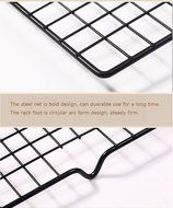 INTBUYING 10-by-16-inch Nonstick Wire Cookie Cooling Rack for Baking Oven Safe Steel Set of 2 N4