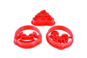 3-Pack Funny Emoji Cookie Cutters N4