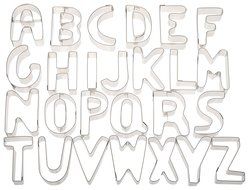 Ateco Alphabet Stainless Steel Cookie Cutter Set