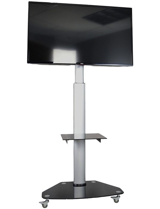 VIVO TV Cart for LCD LED Plasma Flat Panels Stand with Wheels Mobile fits 37" to 70" (STAND-TV02D) N8