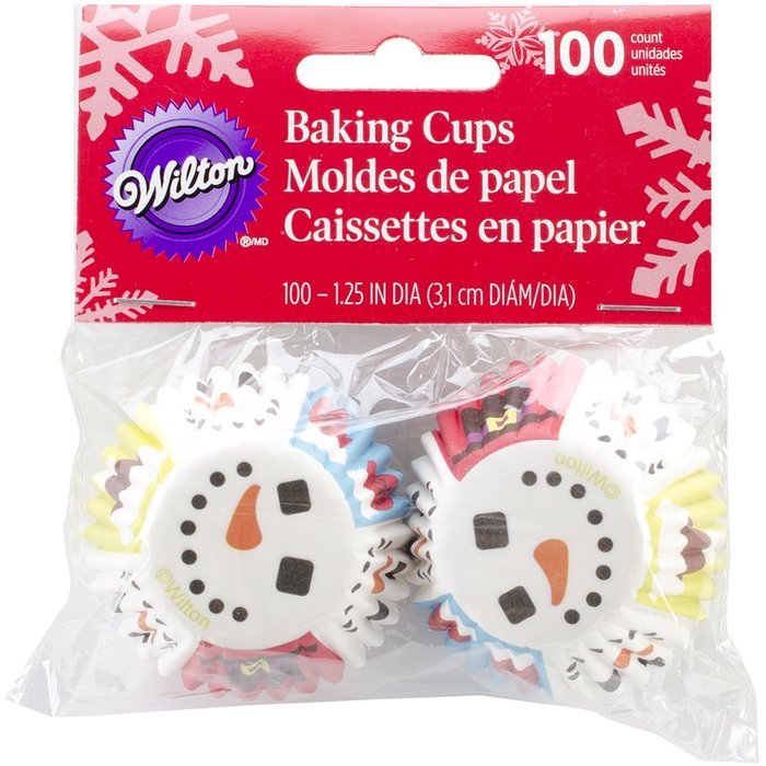 Wilton 415-1816 100-Pack Merry and Sweet Baking Cups, Mini