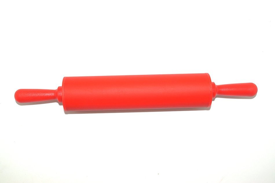 Remeel Silicone Rolling Pin Non-stick Surface PP Plastic Handle (Adult, Red) N2