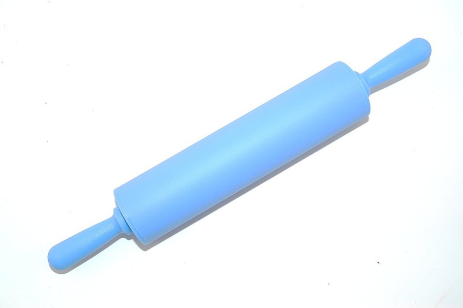 Remeel Silicone Rolling Pin Non-stick Surface PP Plastic Handle (Adult, Red) N7