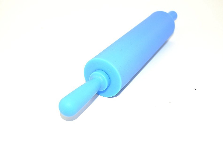 Remeel Silicone Rolling Pin Non-stick Surface PP Plastic Handle (Adult, Red) N9