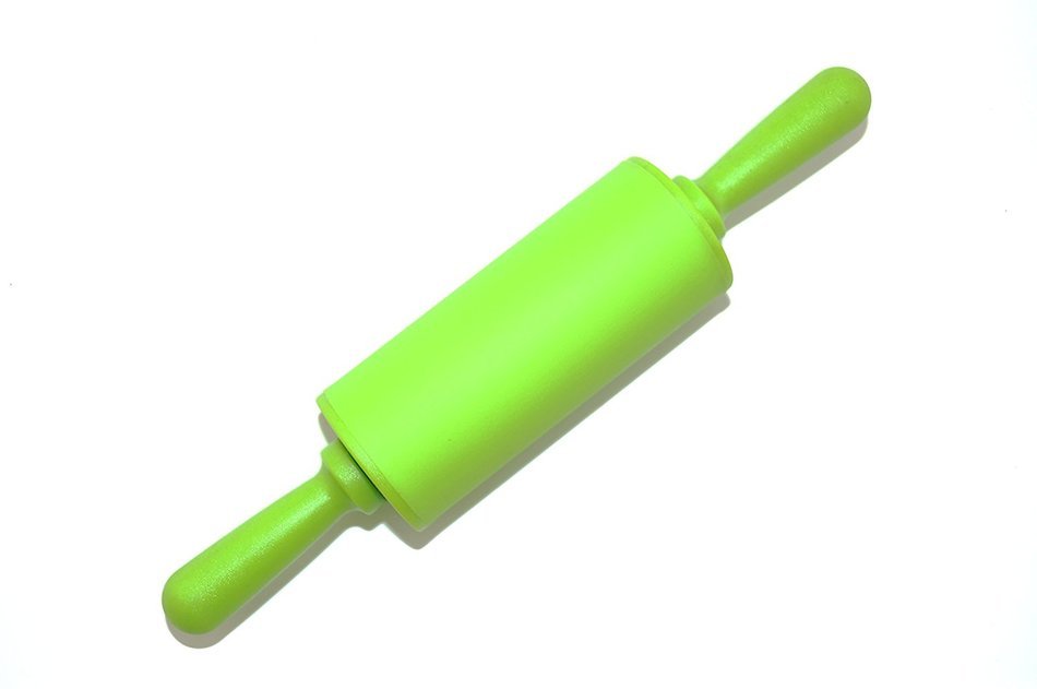 Remeel Silicone Rolling Pin Non-stick Surface PP Plastic Handle (Adult, Red) N10