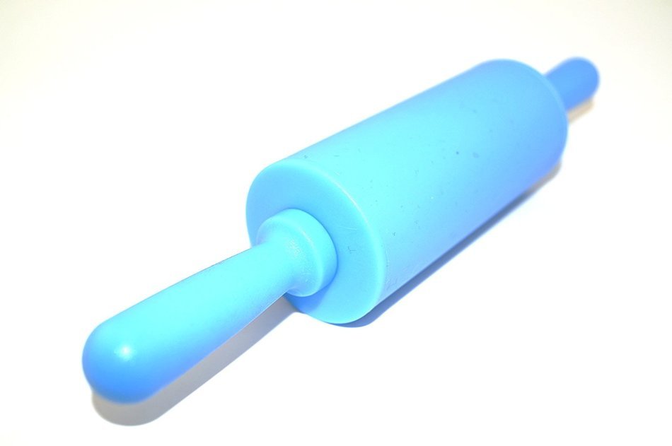 Remeel Silicone Rolling Pin Non-stick Surface PP Plastic Handle (Adult, Red) N15