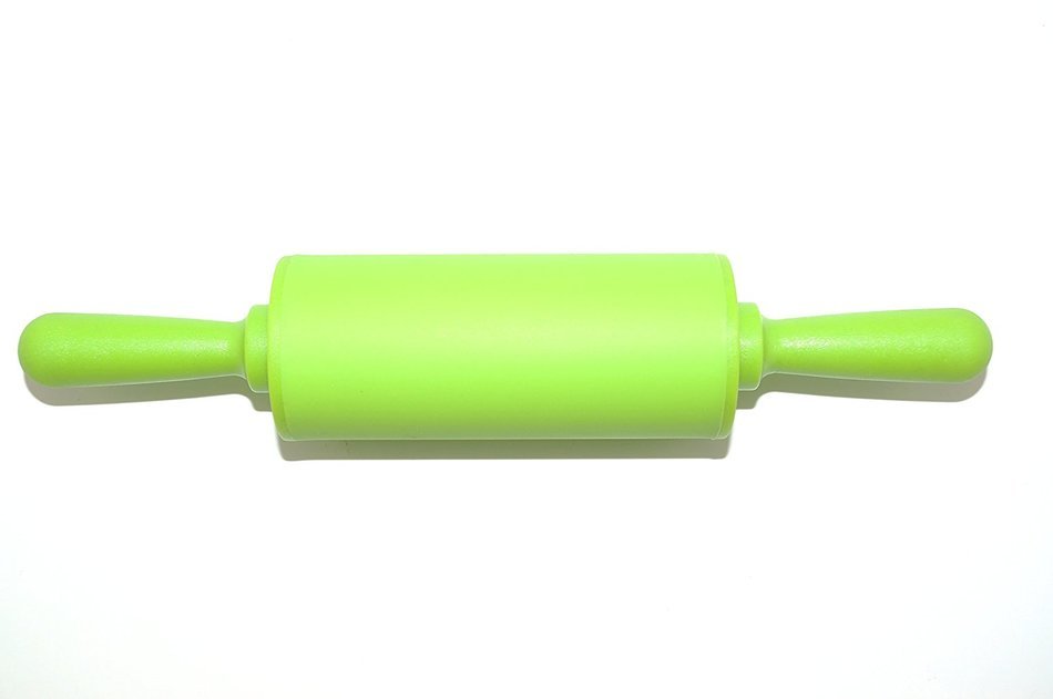 Remeel Silicone Rolling Pin Non-stick Surface PP Plastic Handle (Adult, Red) N17