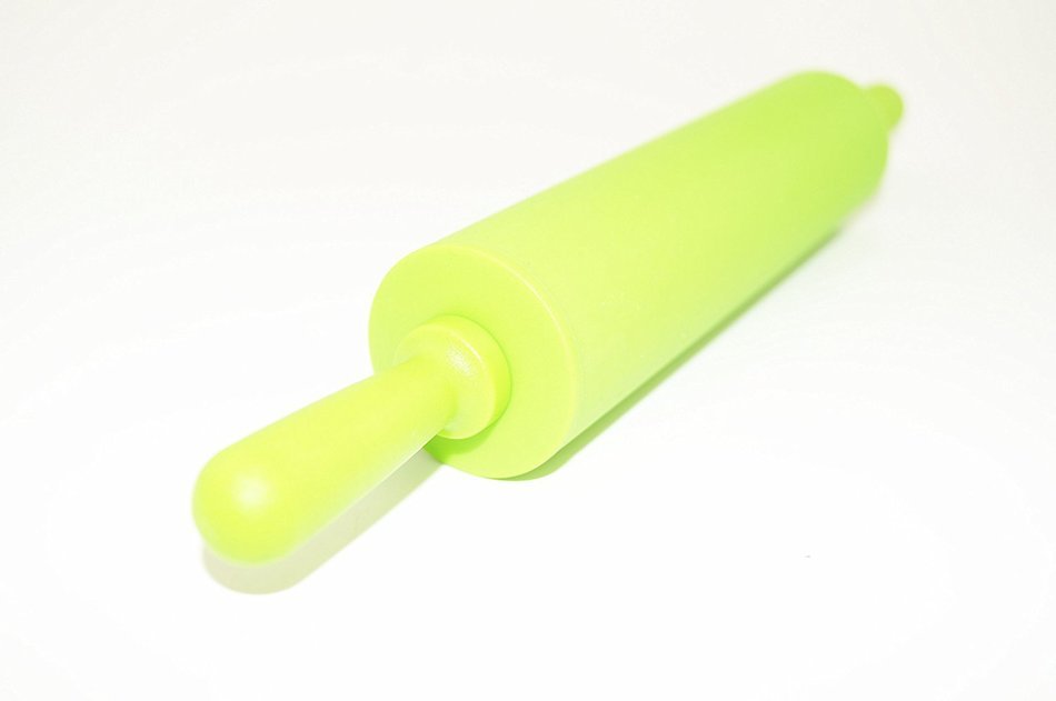 Remeel Silicone Rolling Pin Non-stick Surface PP Plastic Handle (Adult, Red) N18