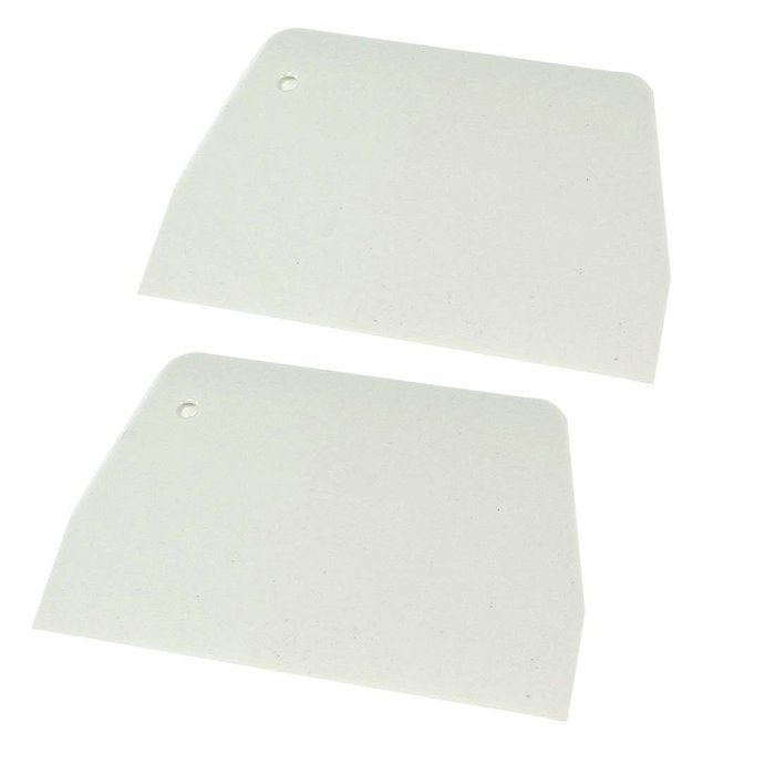 uxcell Hard Plastic Pizza Dough Pastry Cake Cutter Scraper 2 Pcs