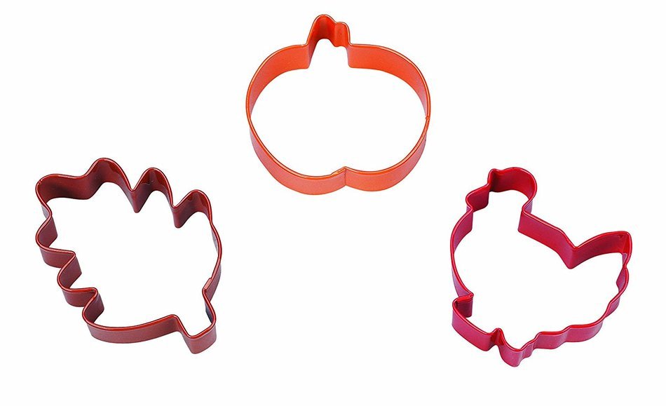 Wilton 3-Piece Harvest Colored Cookie Cutter Set