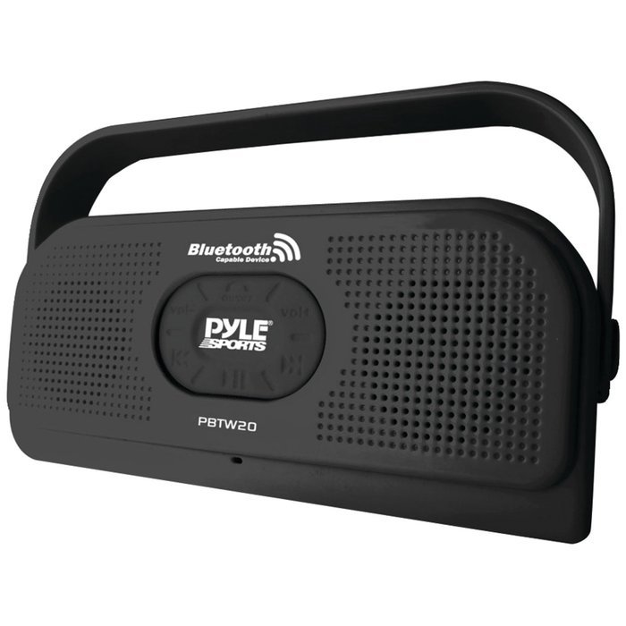 PYLE PBTW20BK Surf Sound 2-In-1 Waterproof Wireless Bluetooth Stereo Speaker & Microphone for Call Answering,...