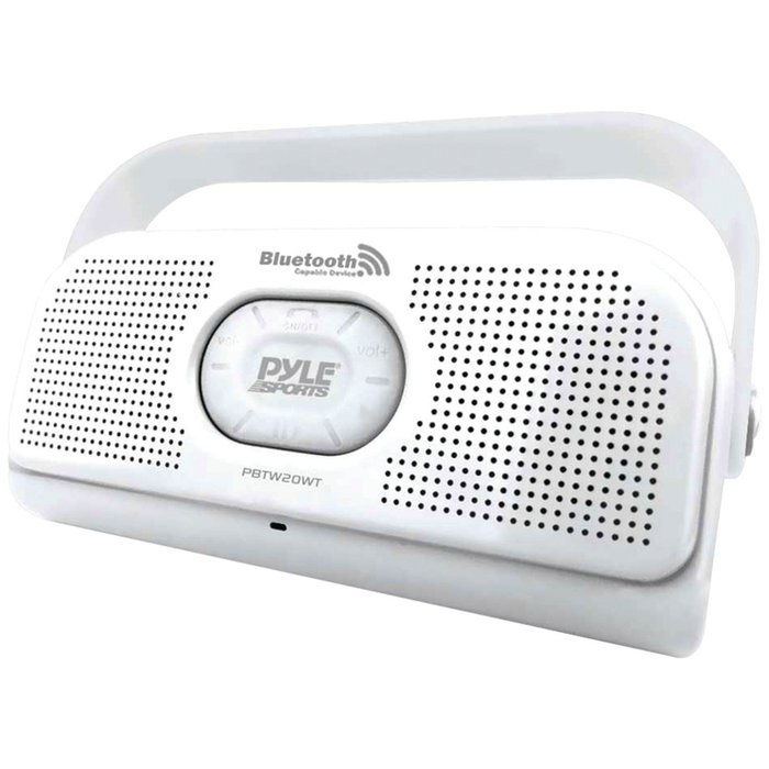 PYLE PBTW20BK Surf Sound 2-In-1 Waterproof Wireless Bluetooth Stereo Speaker & Microphone for Call Answering,... N7