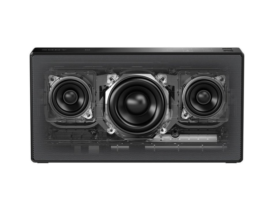 Sony SRSX55/BLK Powerful Portable Bluetooth Speaker (Black) N6