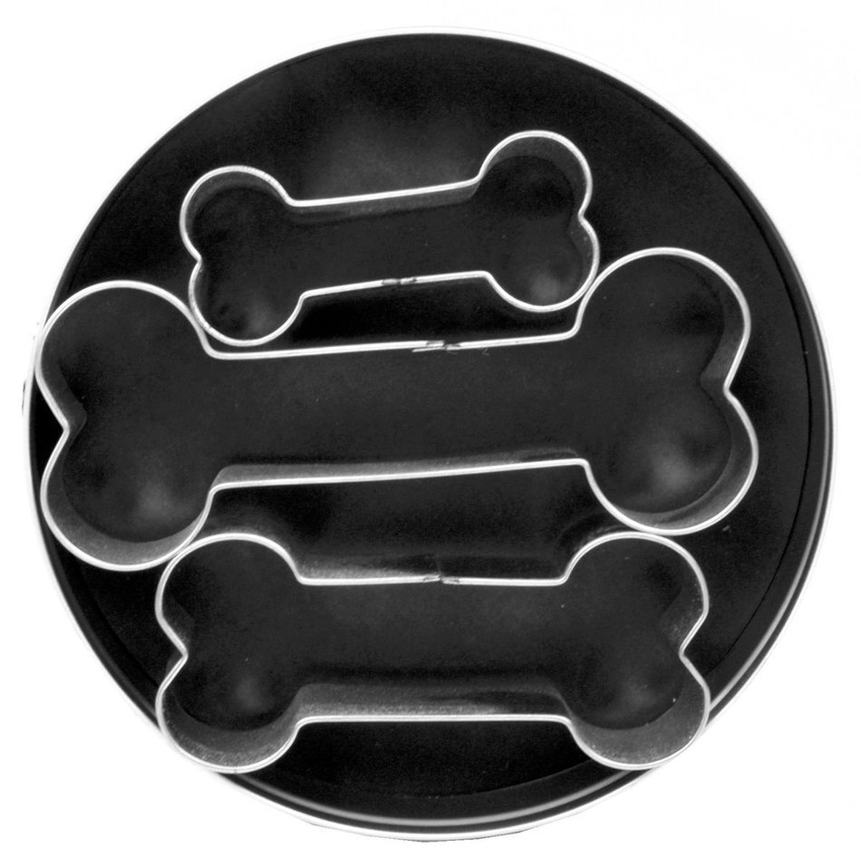 Fox Run Brands Dog Bone 3 Piece Cookie Cutter Set