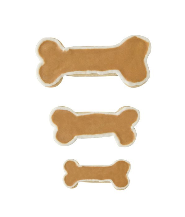 Fox Run Brands Dog Bone 3 Piece Cookie Cutter Set N3