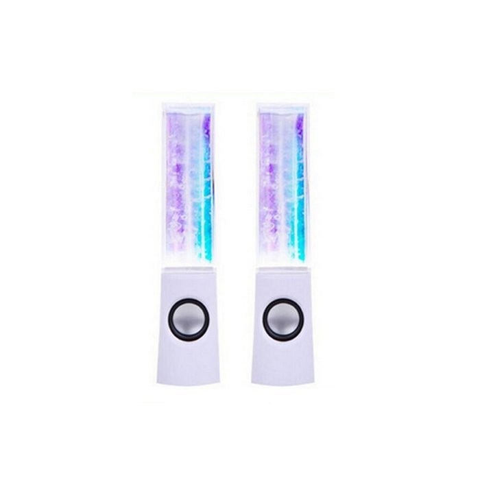 Aolyty Colorful LED Dancing Water Fountain Light Show Sound Speaker for iPhone iPad Laptops Smartphone Black N17