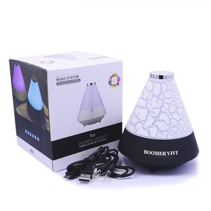 BOOMER VIVI B33 LED Bluetooth Speakers Wireless Bluetooth Speaker with Smart Touch Lamp, Muisc Player / Hands-free... N8