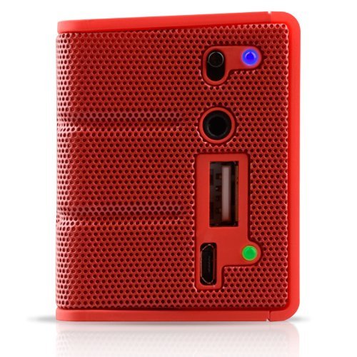 Naztech 12256 N52 Koncert Bluetooth Speaker - Retail Packaging - Red N3
